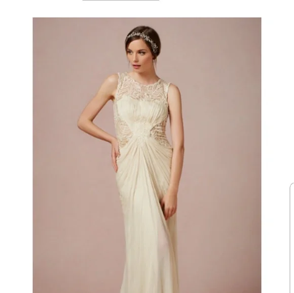 NWT!!!BHLDN WEDDING GOWN with designer garment bag - Picture 1 of 8